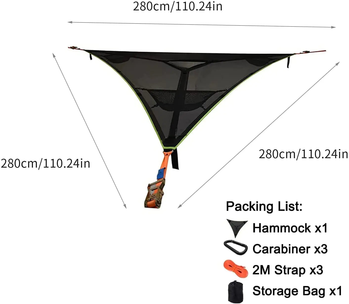 Big & Tall Triangular Mesh Hammock