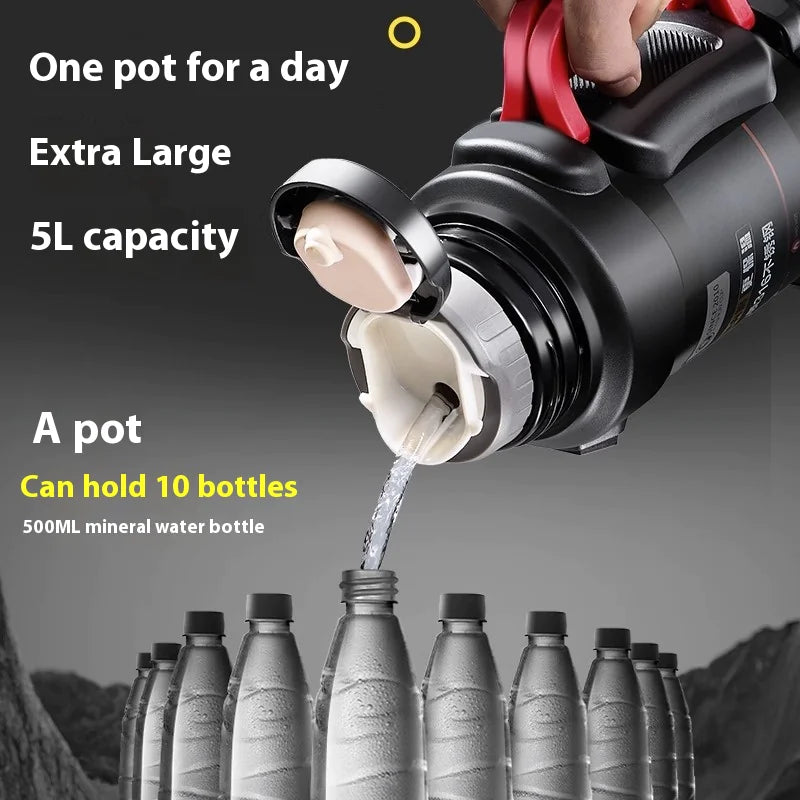 XXL Stainless Steel Vacuum Thermos With Tea Infuser