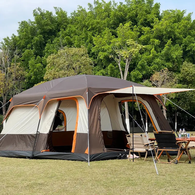 4-8 Person Camping Tent with Two Bedrooms
