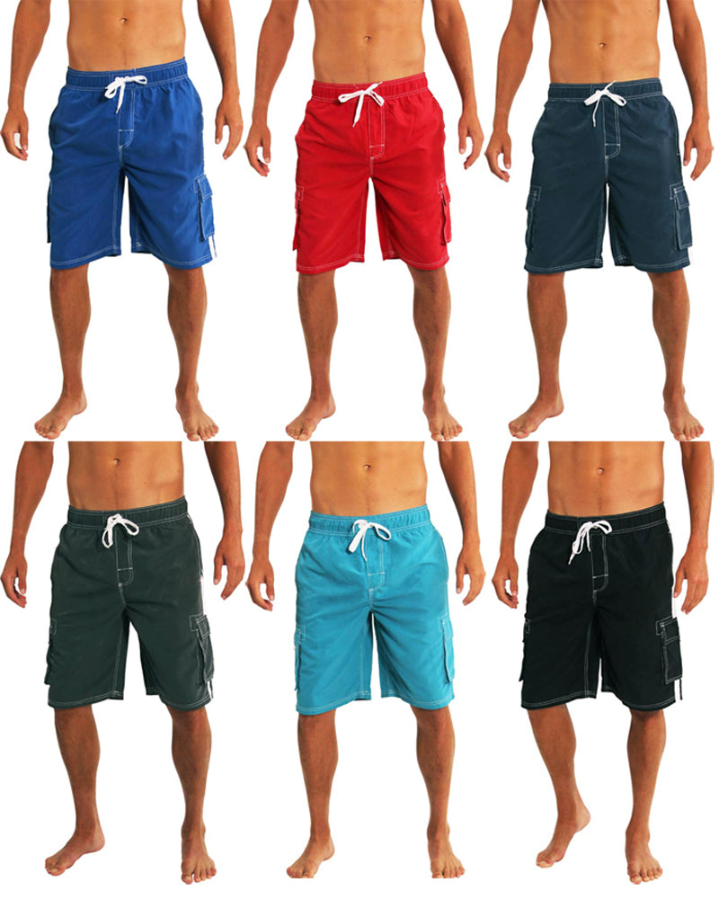 Norty Mens Big Extended Size Swim Trunks - Mens Plus King Size Swimsuit thru 5X-0