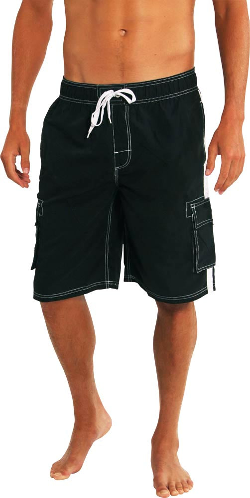 Norty Mens Big Extended Size Swim Trunks - Mens Plus King Size Swimsuit thru 5X-6