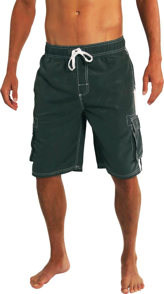 Norty Mens Big Extended Size Swim Trunks - Mens Plus King Size Swimsuit thru 5X-7