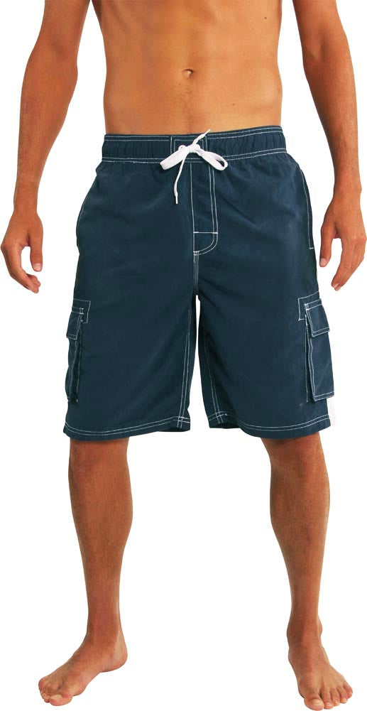 Norty Mens Big Extended Size Swim Trunks - Mens Plus King Size Swimsuit thru 5X-8
