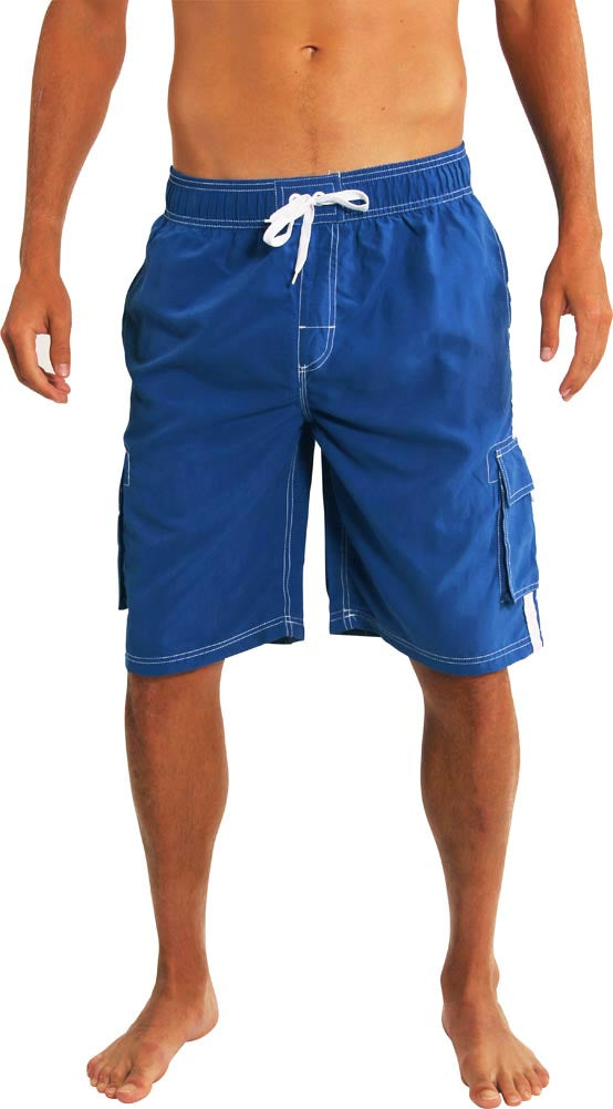 Norty Mens Big Extended Size Swim Trunks - Mens Plus King Size Swimsuit thru 5X-9