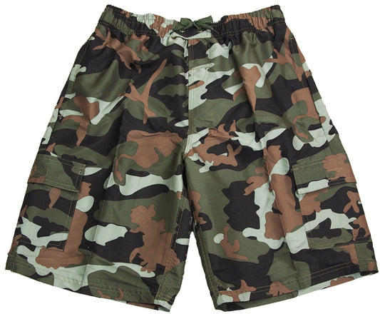 Norty Mens Big Extended Size Swim Trunks - Mens Plus King Size Swimsuit thru 5X-10