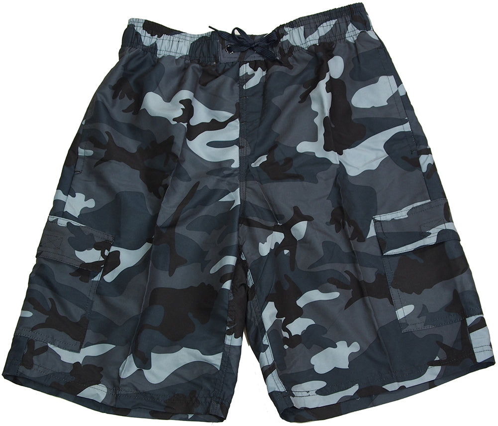 Norty Mens Big Extended Size Swim Trunks - Mens Plus King Size Swimsuit thru 5X-11