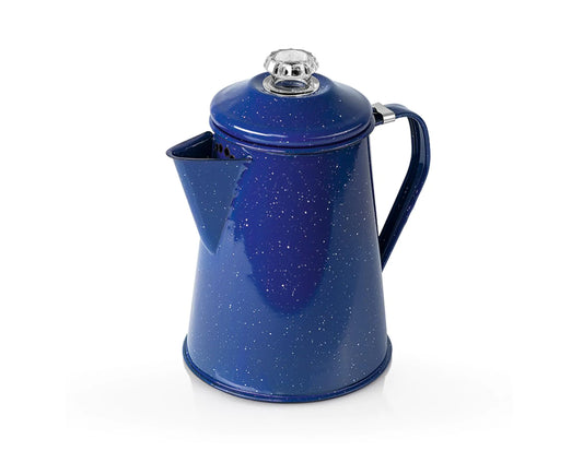 GSI Outdoors Enamel 8-Cup Coffee Brewer (Blue)