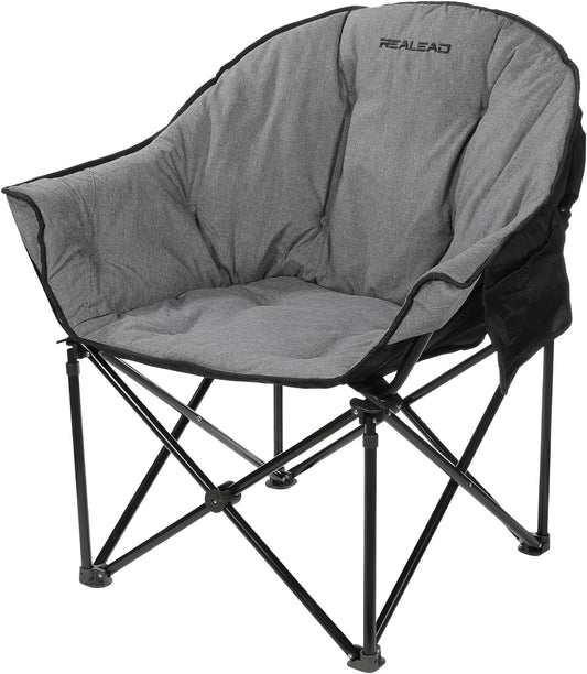 Grey Oversized Moon Chair