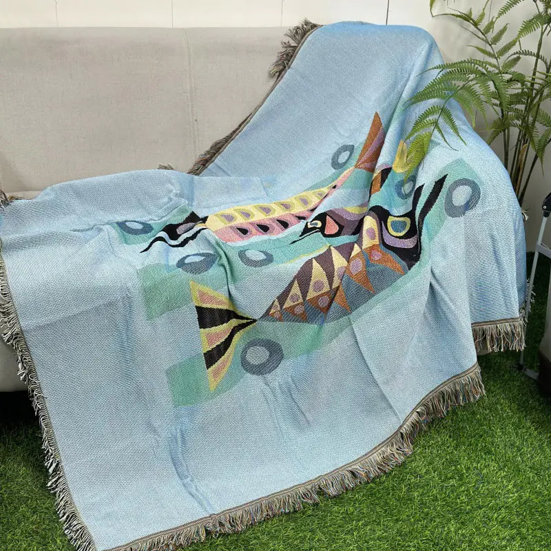 Bohemian Outdoor Blanket for Picnic and Camping
