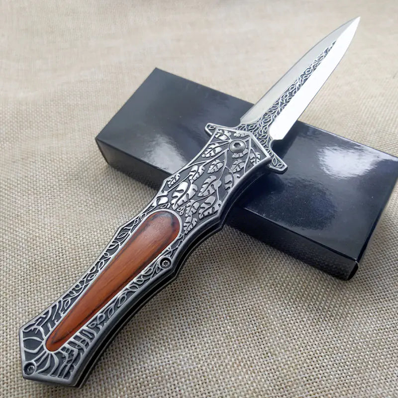 Engraved Folding Knife