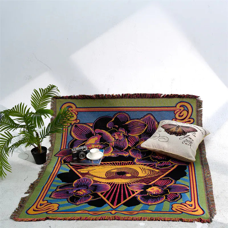 Bohemian Outdoor Blanket for Picnic and Camping