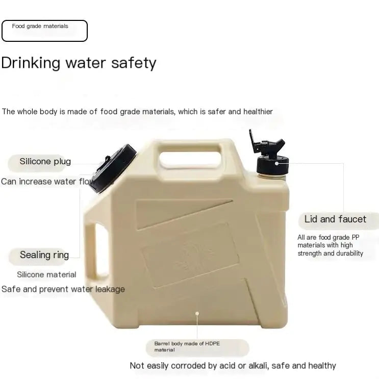 12L Camping Water Tank with Tap