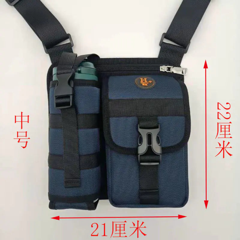 New Men's Crossbody Water Bottle Bag for Outdoors