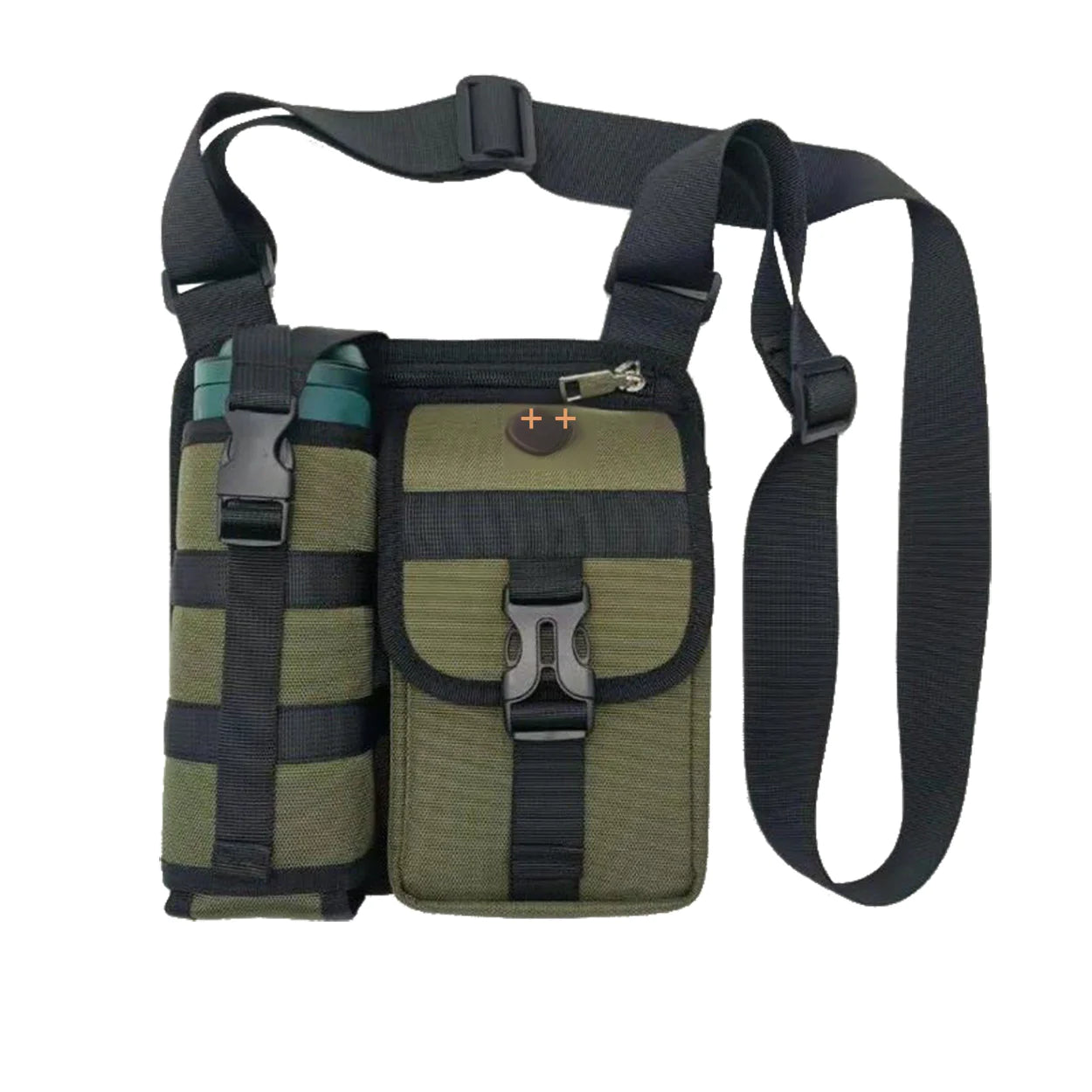 New Men's Crossbody Water Bottle Bag for Outdoors