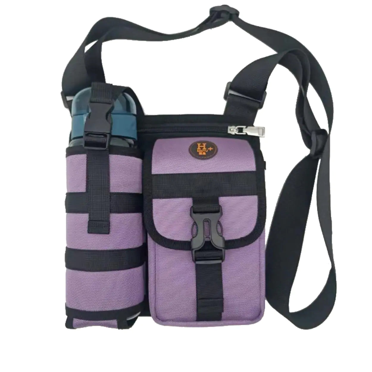 New Men's Crossbody Water Bottle Bag for Outdoors