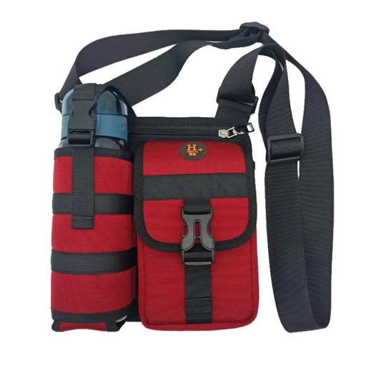 New Men's Crossbody Water Bottle Bag for Outdoors