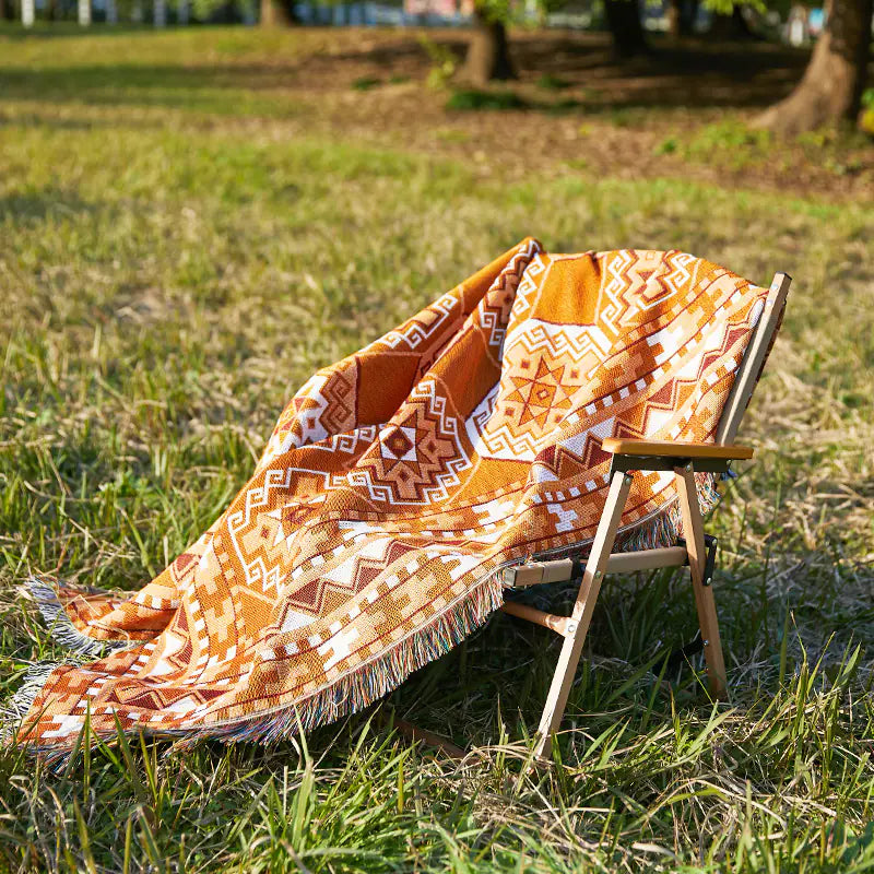 Bohemian Outdoor Blanket for Picnic and Camping