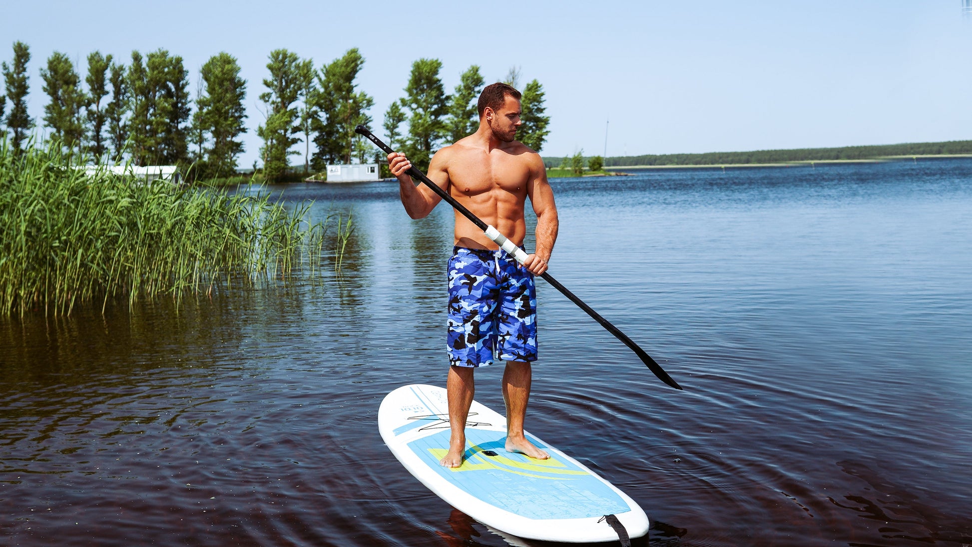 Norty Mens Big Extended Size Swim Trunks - Mens Plus King Size Swimsuit thru 5X-4