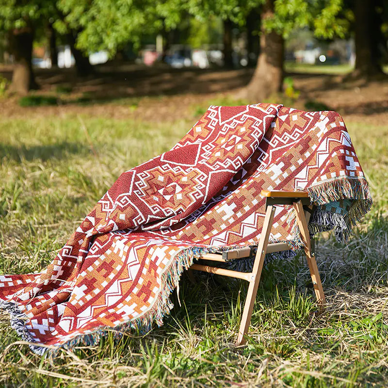 Bohemian Outdoor Blanket for Picnic and Camping